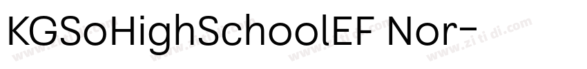 KGSoHighSchoolEF Nor字体转换